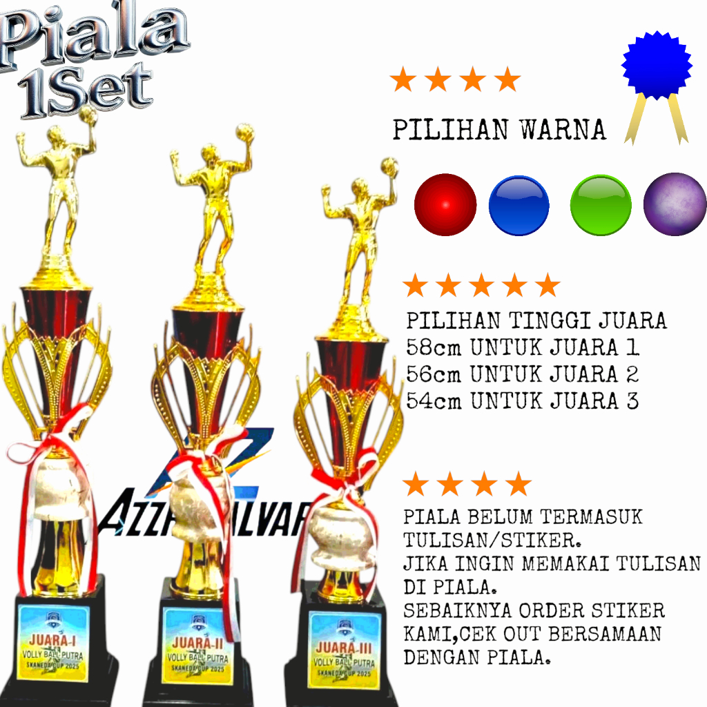 PIALA TROPHY 102 ONIX FG VOLLY PIALA UNTUK JUARA 123