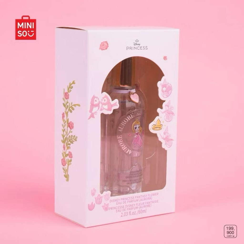 Miniso x Disney Princess AURORA Parfum Wanita EDP Perfum Fantasy Flower Eau de Parfum 60ml