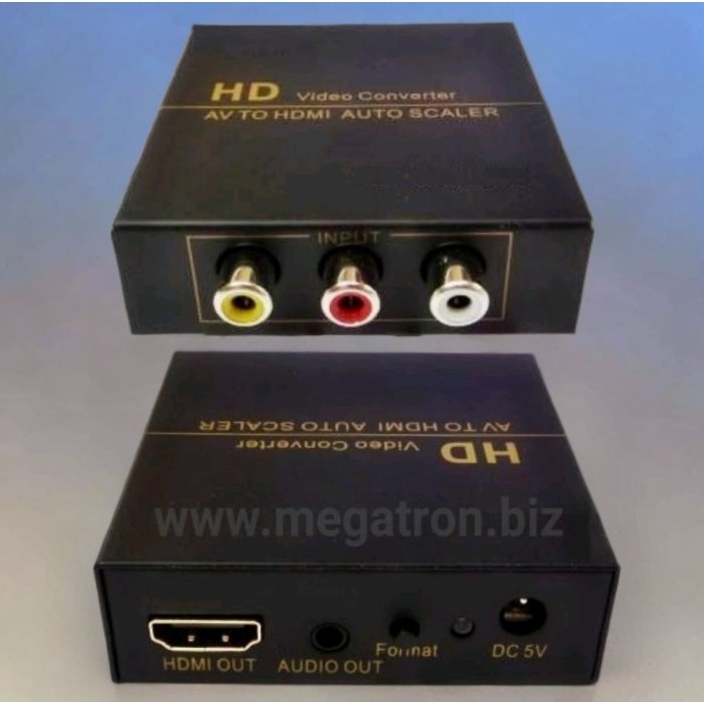 RCA to HDMI Converter Auto Scaler - Kualitas Bagus