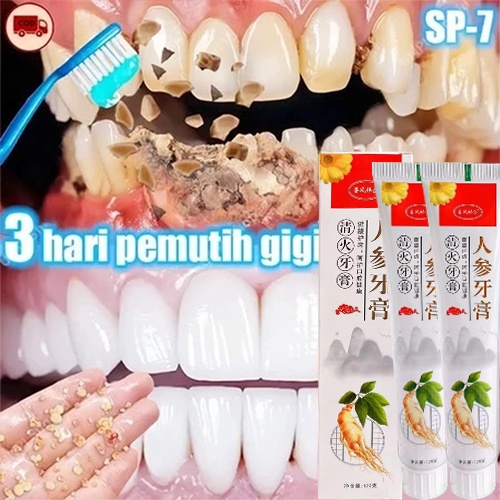 Pasta gigi 120g herbal  Dan Menghilangkan Karang Odol pasta gigi ginseng Pasta gigi herbal Putih Pem