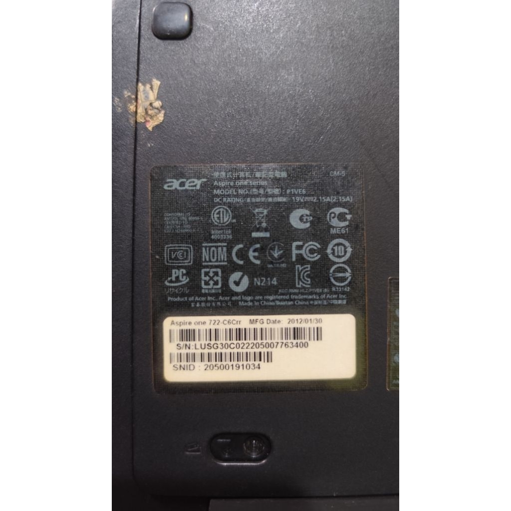 Mainboard Acer Aspire One 722