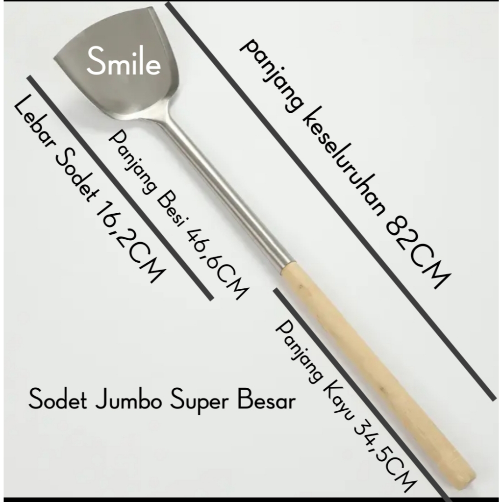Sodet Spatula Besar Jumbo Stainless / Sutil Staenless Jumbo 82CM