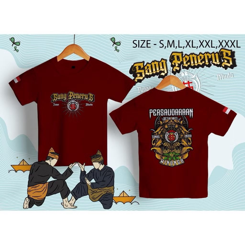 ￼T-shirt/ Kaos Distro Anak PSHW Anak e Wong SH Winongo SANG PENERUS Kid Pencak Silat Viral Terlaris 