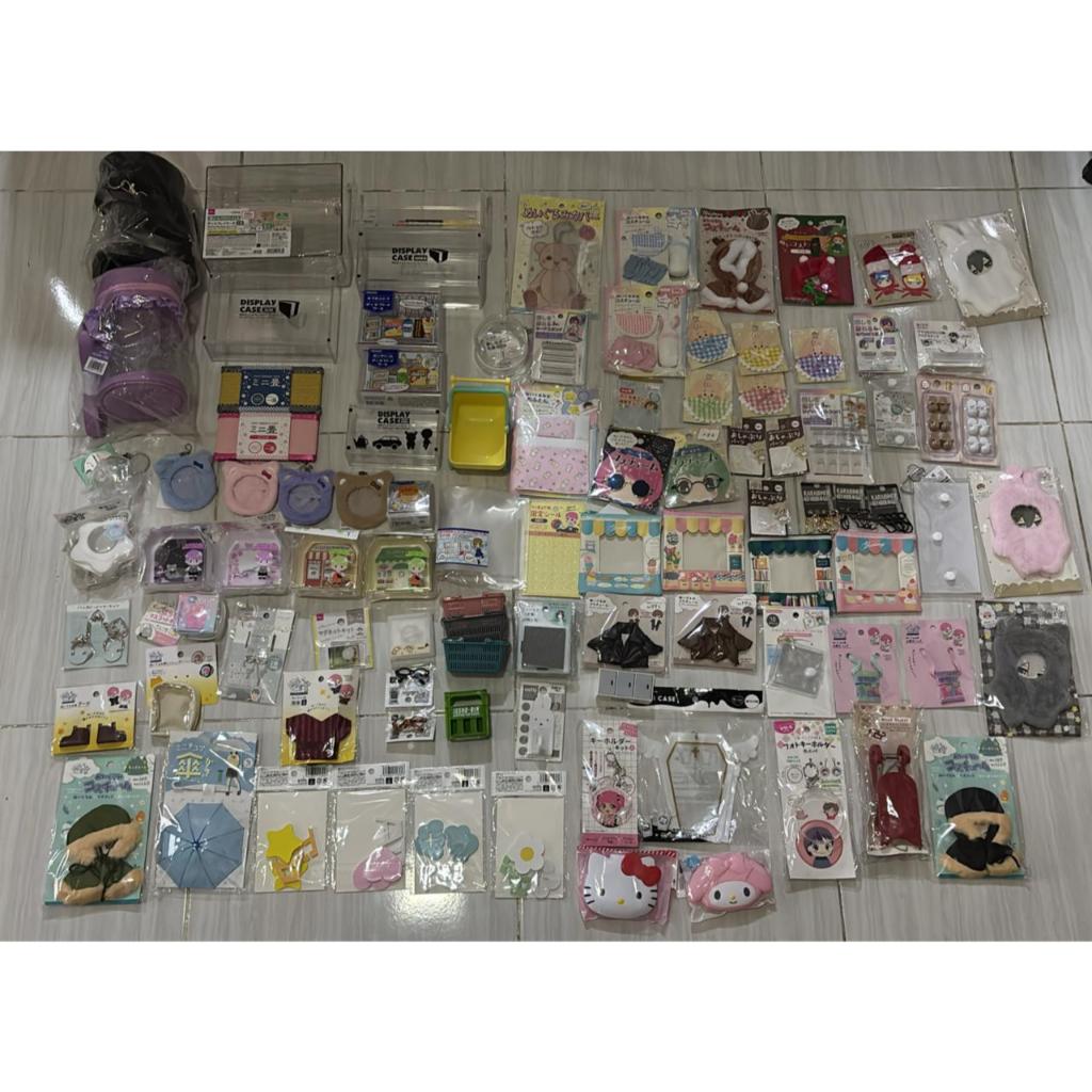 (READY) SERIA DAISO CANDO ASSORTMENT TRINKETS/OSHIKATSU GOODS/DOLL/FIGURE MINIATURE ACCESSORIES/DISP