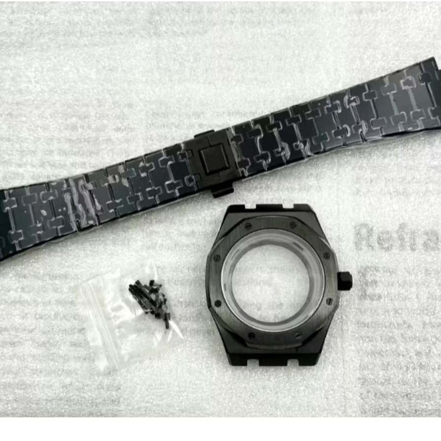 case set strap dial hand oak black nh35 nh36