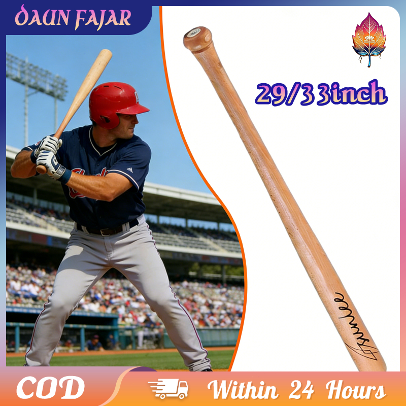 Tongkat Baseball Softball Kayu Solid 33In Tongkat Baseball Kayu Solid Pemukul Kayu Solid