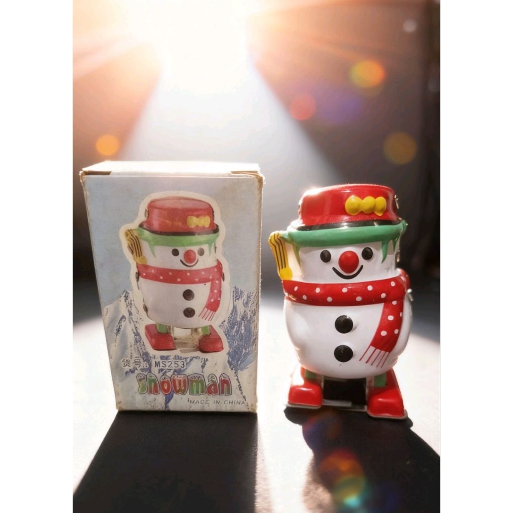 tin toys snowman vintage buatan Tiongkok