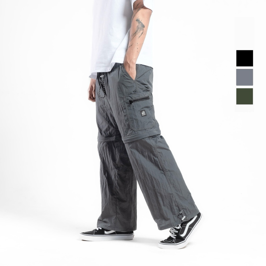 trackpants Cargo Sambung Parasut- Zipper | Morrowsky