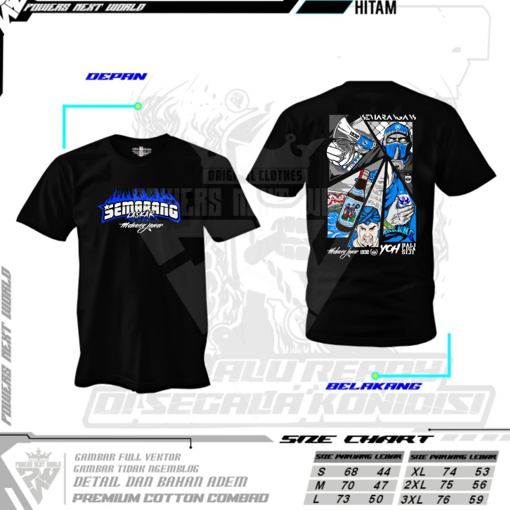kaos PSIS Semarang terbaru/Semarang/laskar Mahesa jenar/kaos snex/kaos panser biru/kaos PSIS Semaran