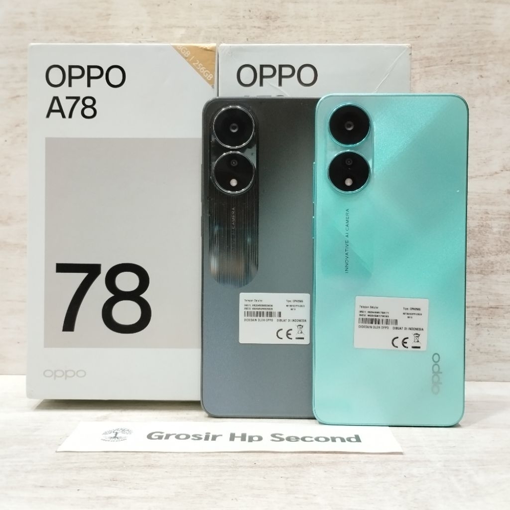OPPO A78 4G 8/256GB HP SECOND FULLSET