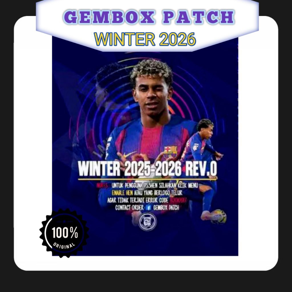 PES 2026 | NEW GEMBOX PATCH WINTER 2026 PS3