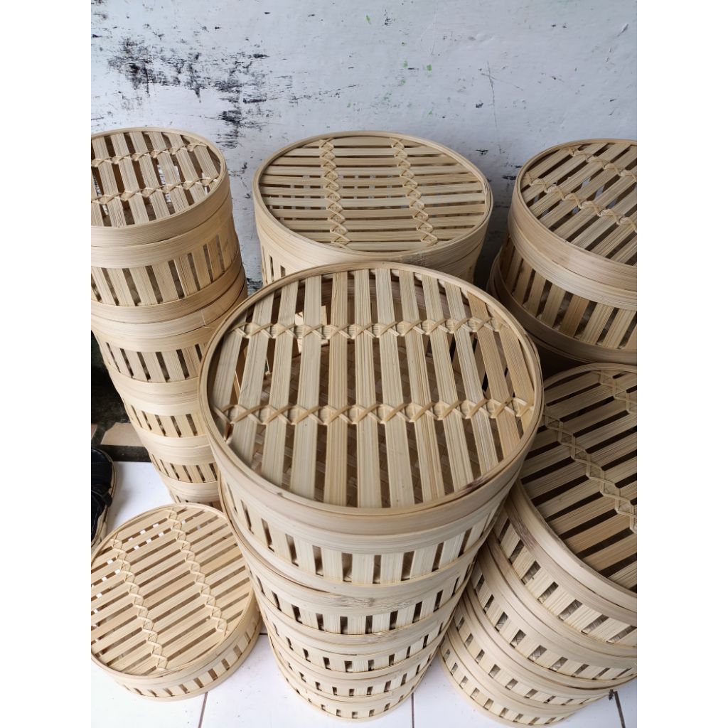 rantang bambu, rantang bambu premium, hampers bulat