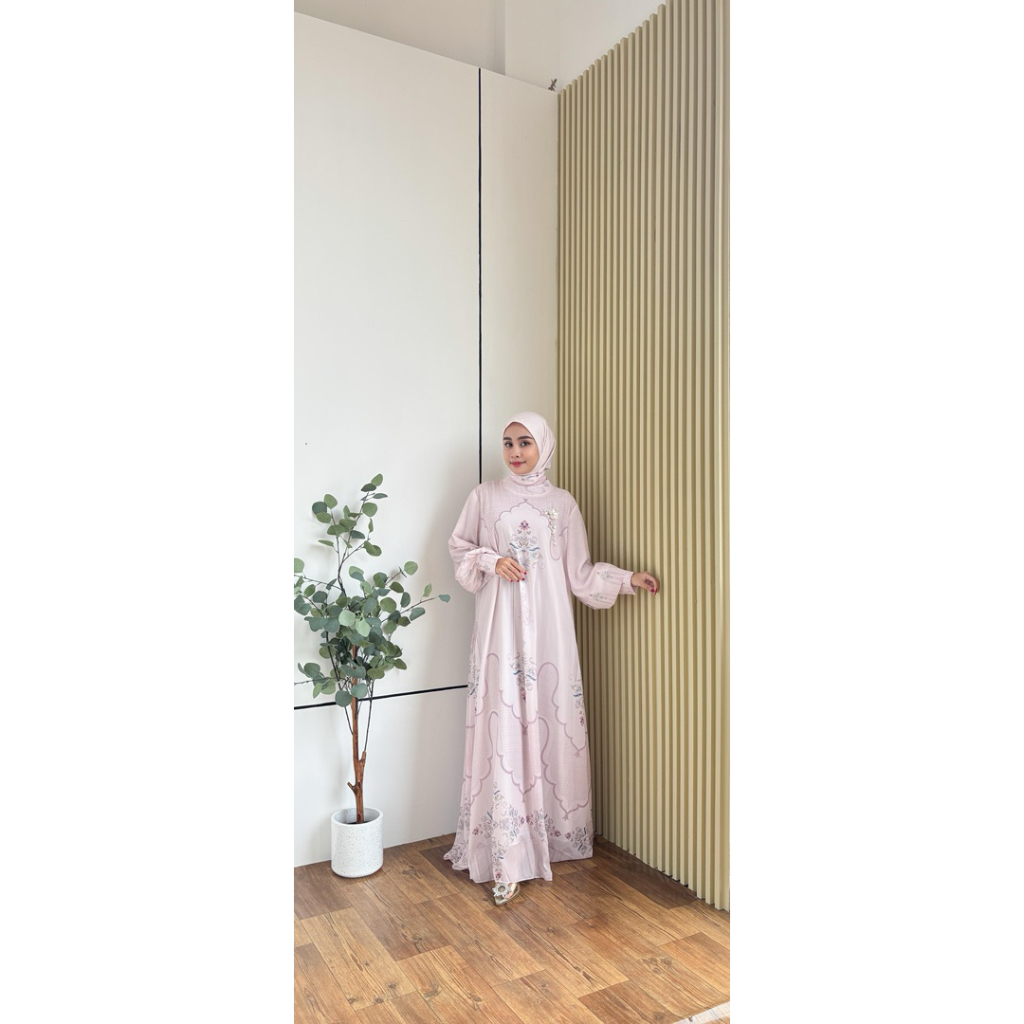 gamis bunga ceruty