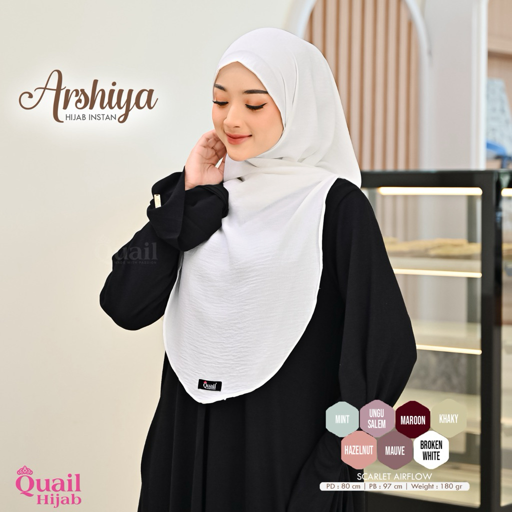 Quail Hijab - ARSHIYA DAILY HIJAB INSTAN ORI QUAIL