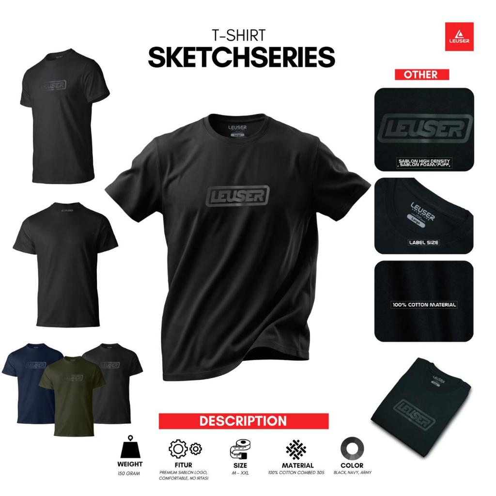 KAOS PENDEK LEUSER SKETCHSERIES