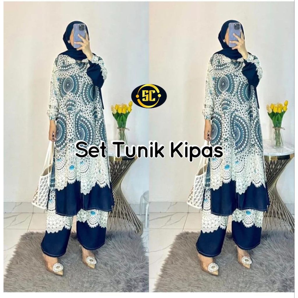 SETELAN TUNIK DIYA FIFEYA ESA MEISA JUMBO MODEL TERBARU SUPER TEBAL/TUNIK IMPORT PREMIUM