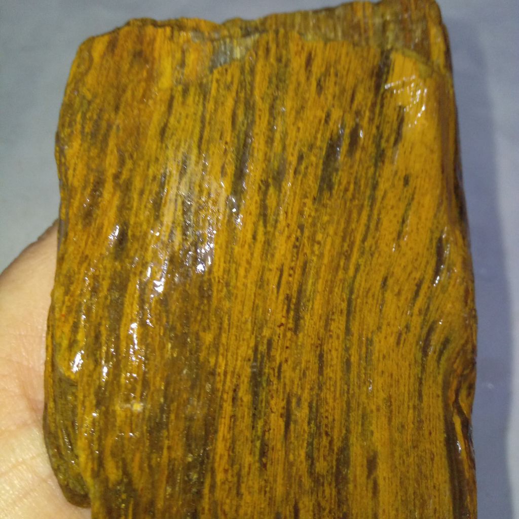 Natural Batu Akik Motif Bulu Macan Sumatera