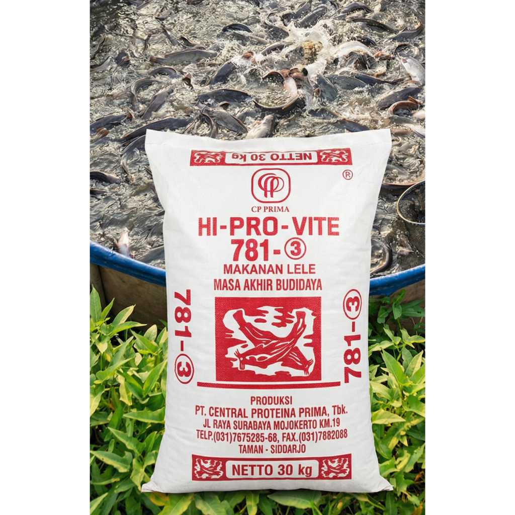 pelet pakan ikan aneka pilihan PRO-VITE 781,1 781,2 781,3