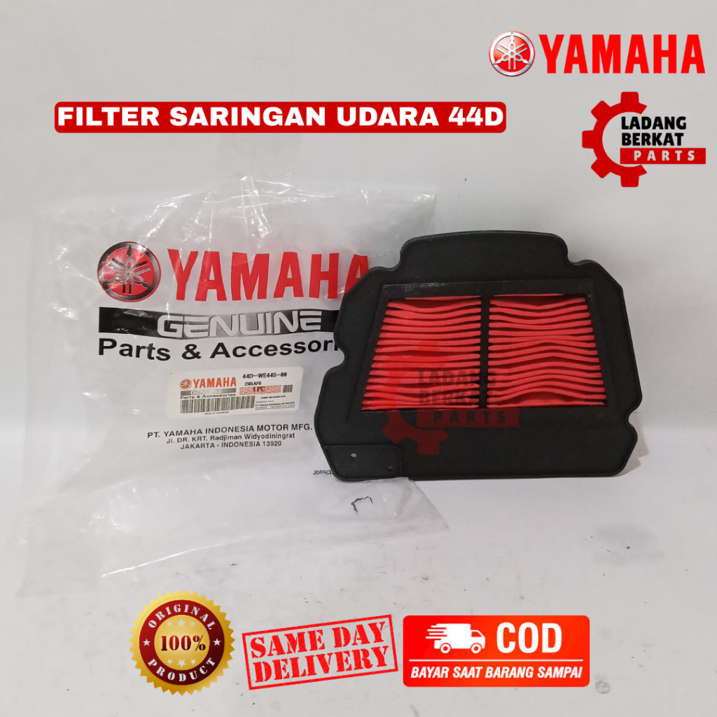 FILTER SARINGAN UDARA ORIGINAL YAMAHA 44D | MOTOR XEON 125 KARBU