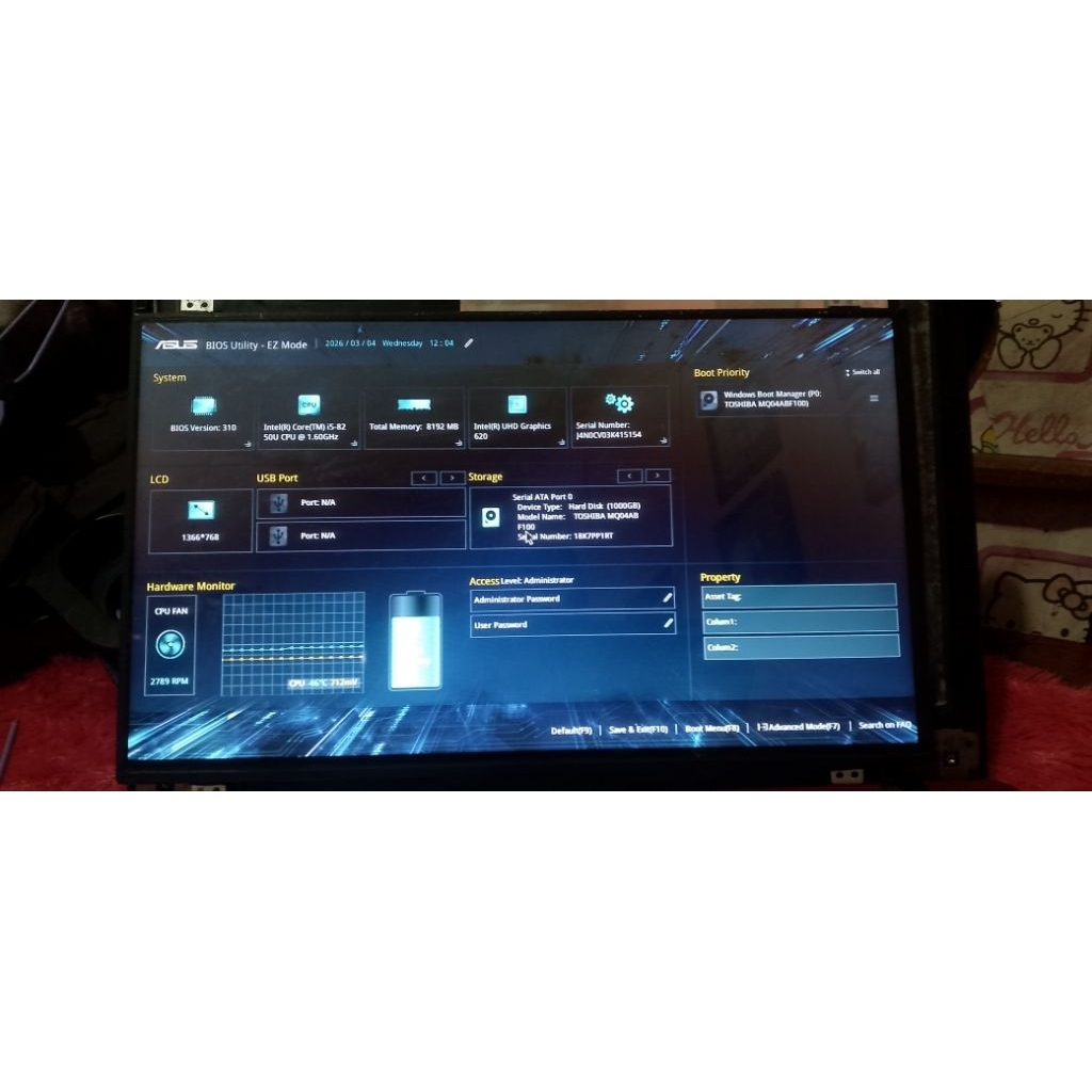 layar laptop 14 inci 30pin slim