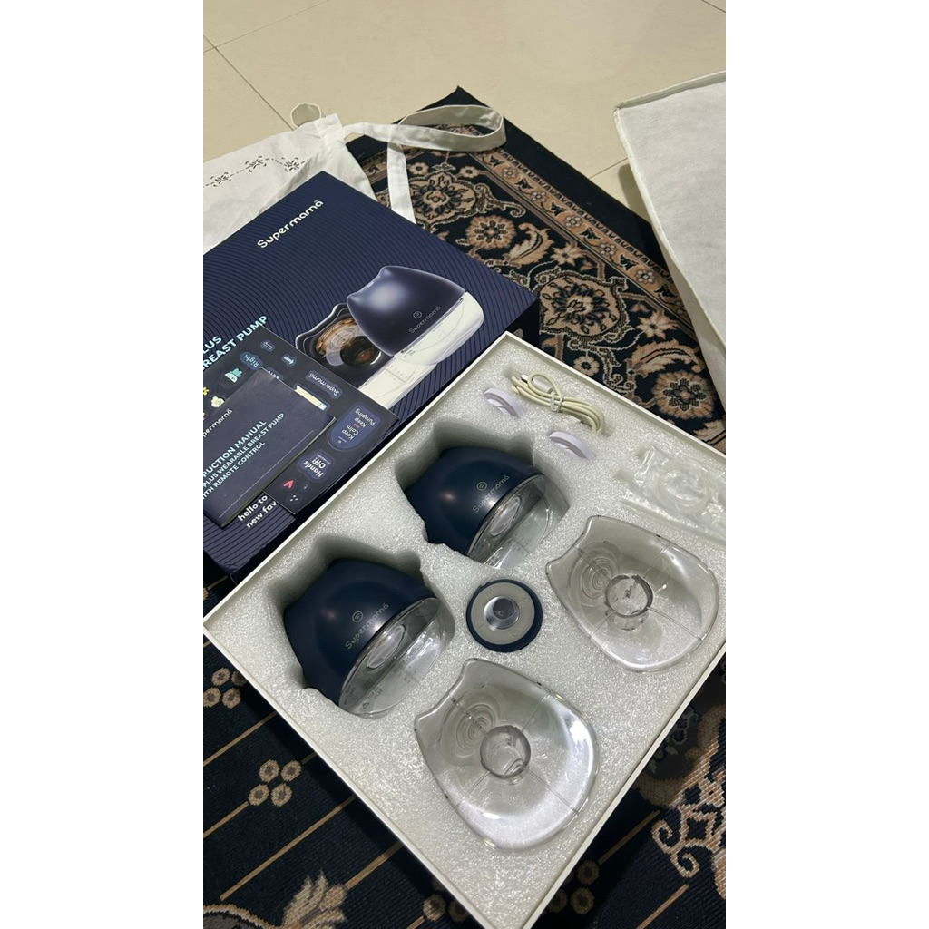 Pompa Asi Handsfree Supermama Double Air Plus