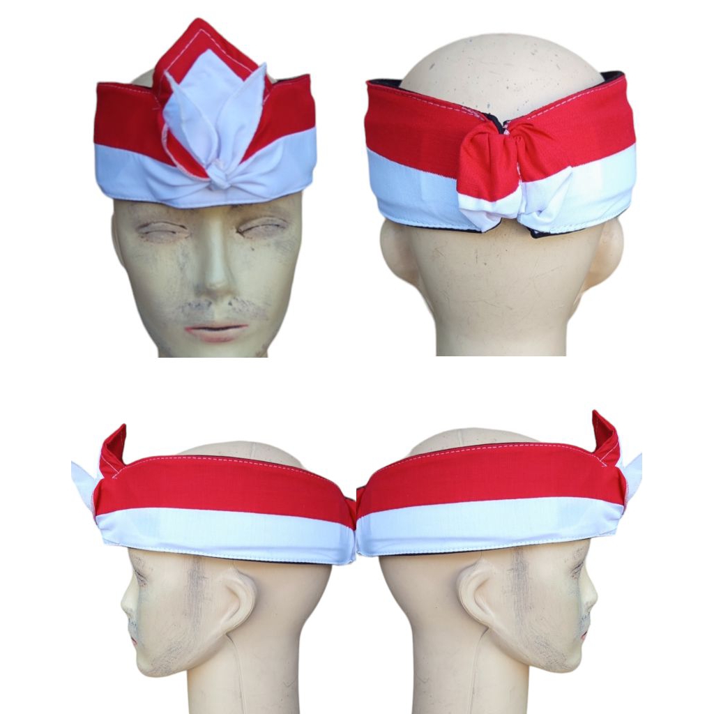 Iket merah putih/iket kepala bendera/iket Sunda HUT RI agustusan