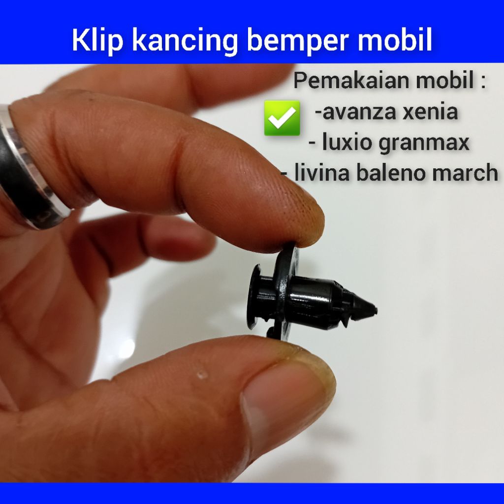klip kancing bemper mobil Avanza Xenia grandmax luxio march baleno livina harga per 10pcs.