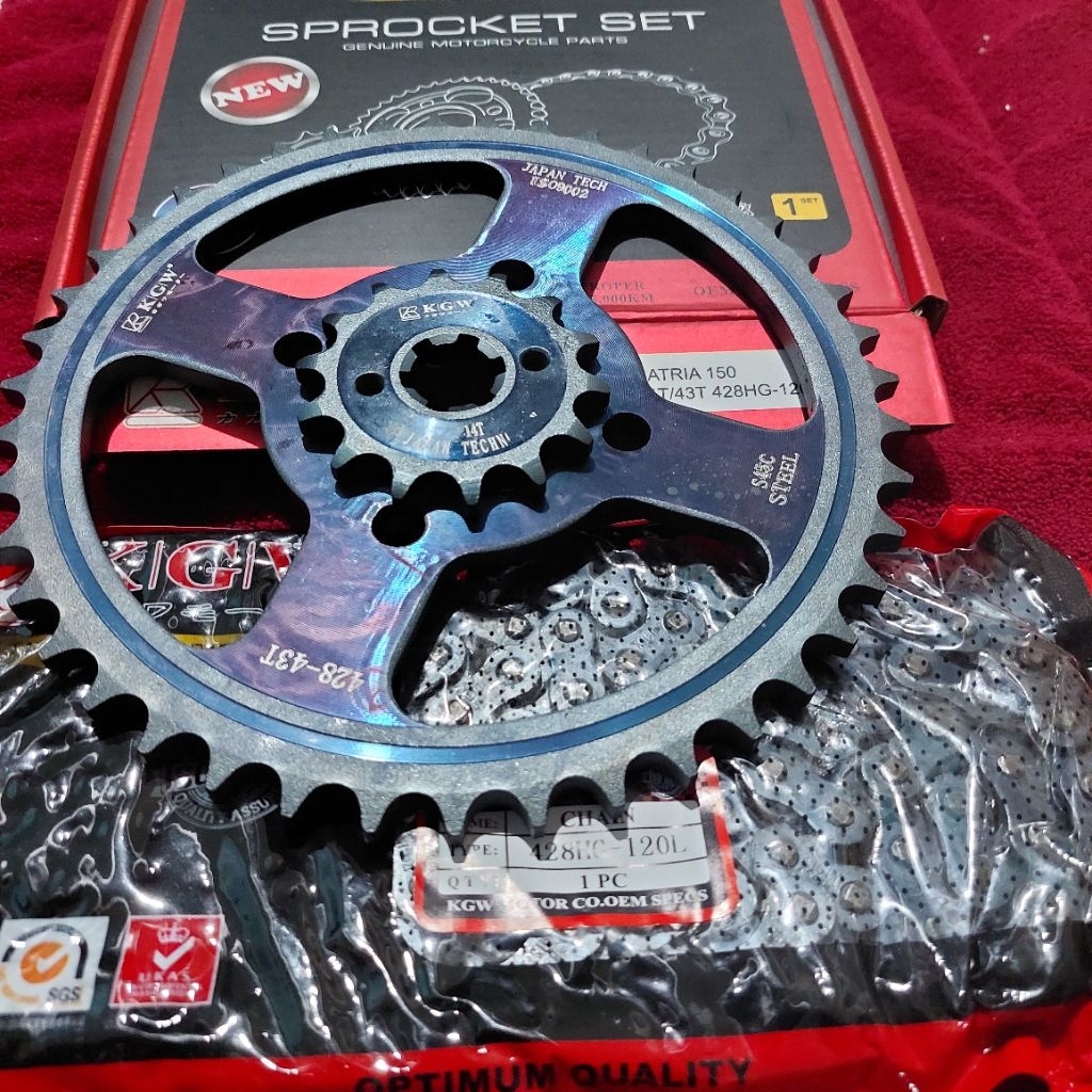 Gear Set Gear Paket Satria Fu Old Barong Kgw