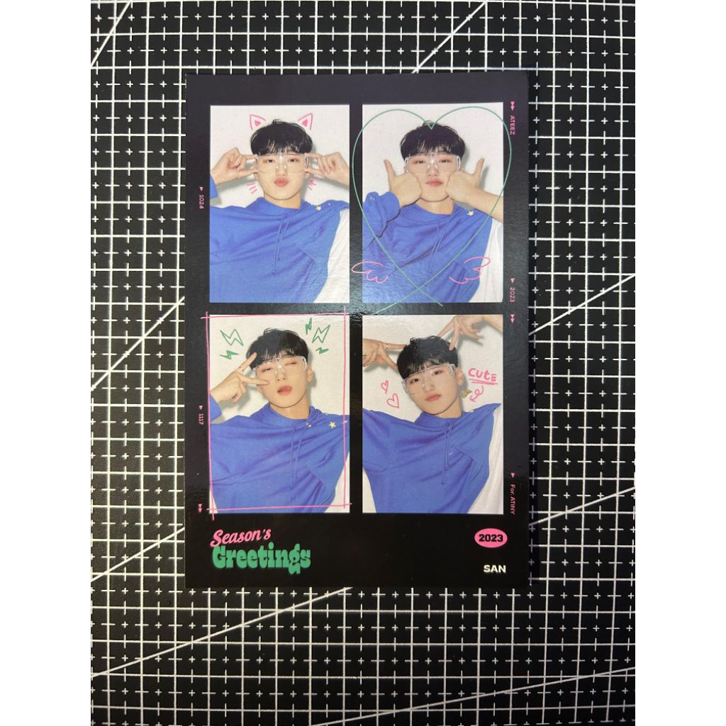 4cut san ateez, sticker sheet ateez
