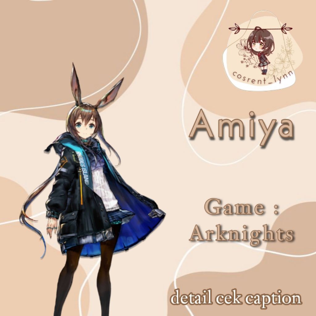 KOSTUM FULLSET AMIYA ARKNIGHTS MURAH