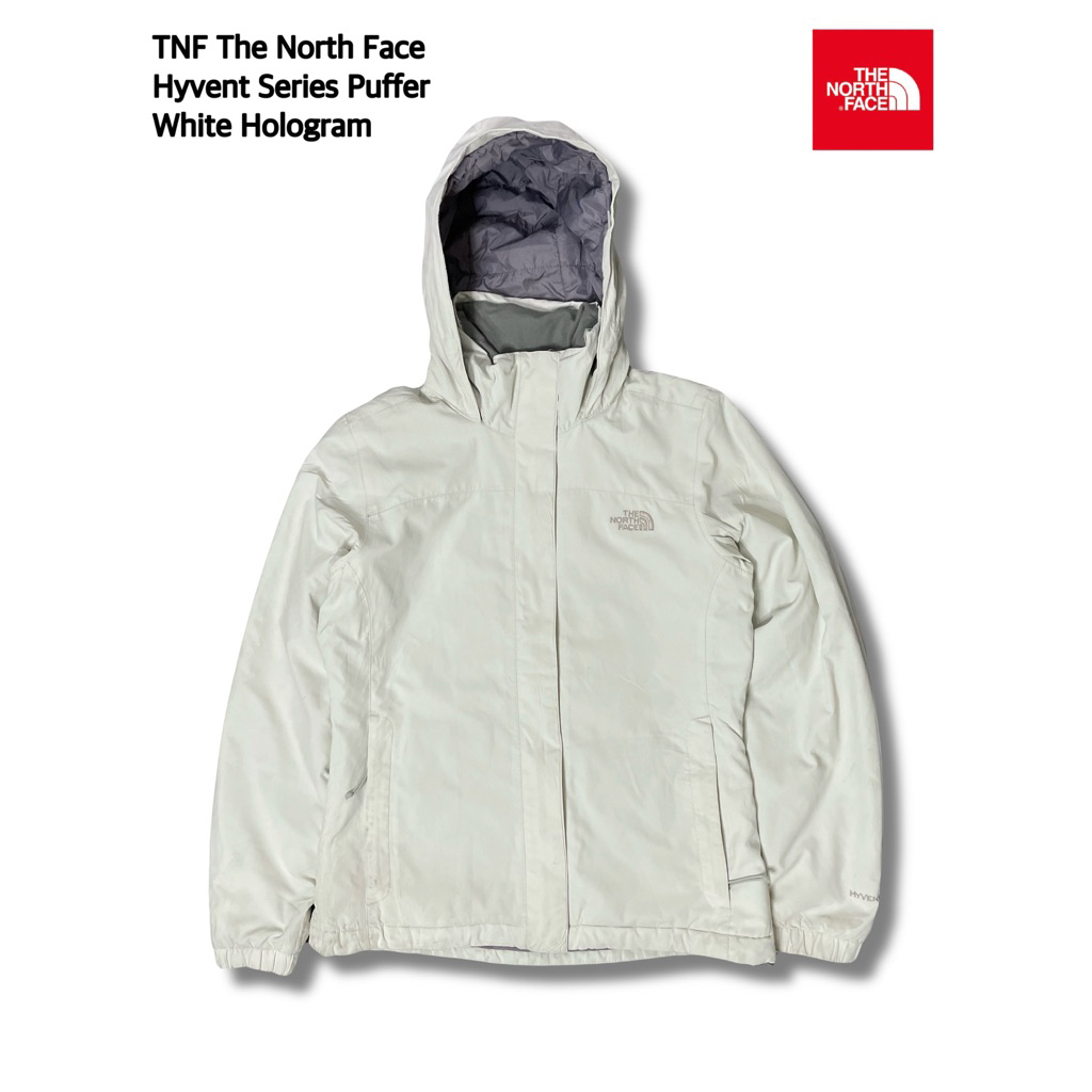 TNF The North Face Hyvent Series Puffer White Hologram