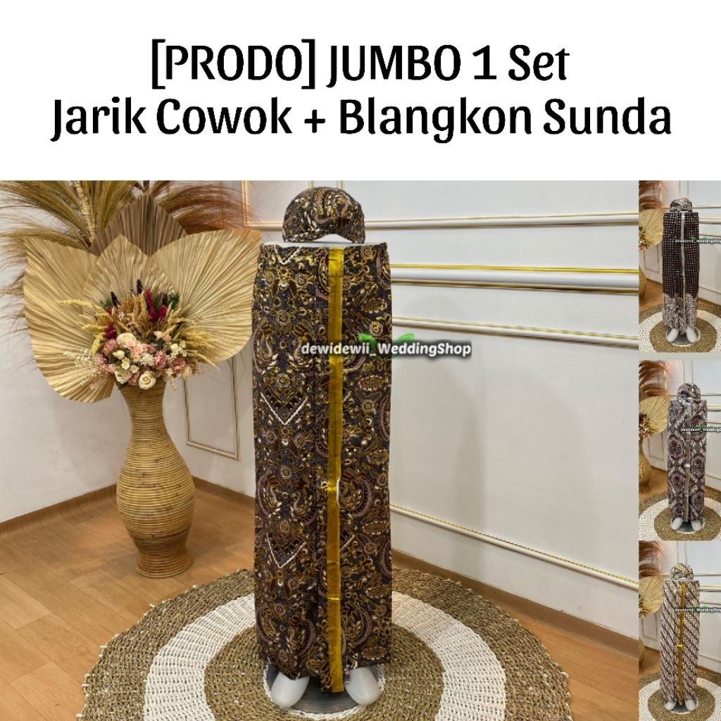 [PRODO] JARIK INSTAN COWOK JUMBO • Jarik Instan Cowok Pengantin Mewah - Full Gliter | ~jbsun