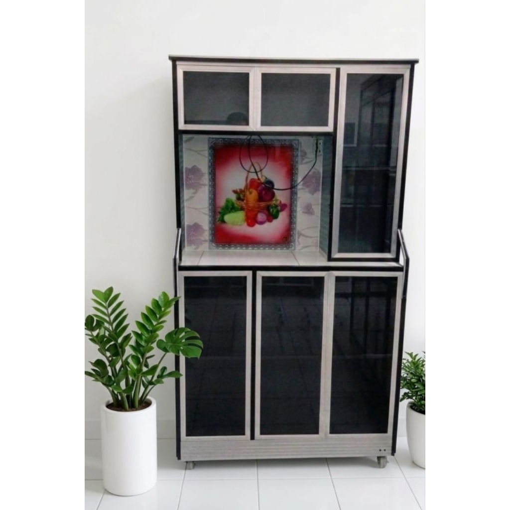 Rak piring Alumunium Roda