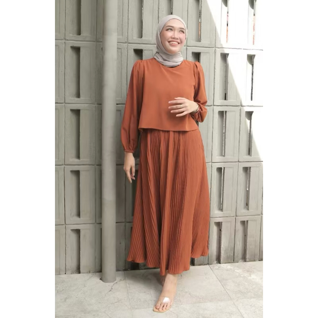 D’amora Nursing Wear Preloved Ayana Dress // Preloved dress lebaran // dress menyusui