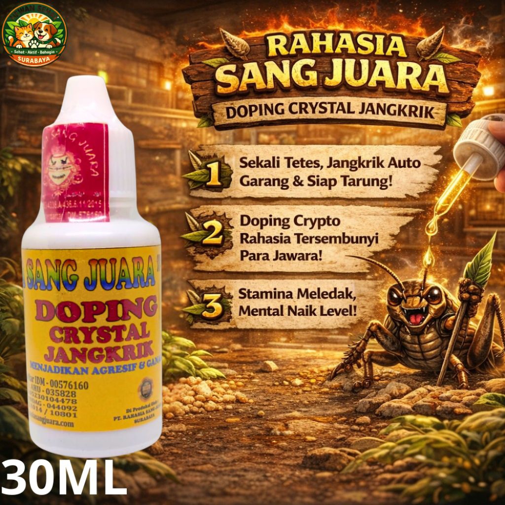 Doping Crystal Jangkrik -Rahasia sang juara