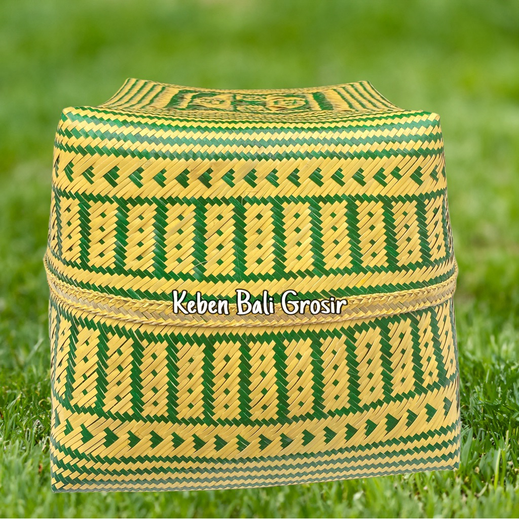 Keben Bangli 26 x 26 sisit Halus ulatan rapi dan bahan bambu premium