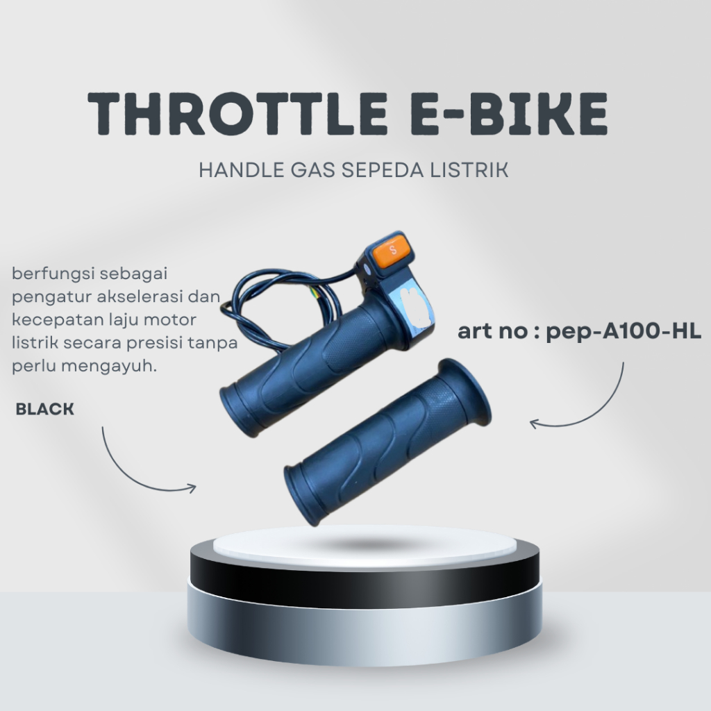 THROTTLE EBIKE PCF UNV PEP A100 HL GAS MOTOR LISTRIK UNIVERSAL THROTTLE EBIKE PACIFIC