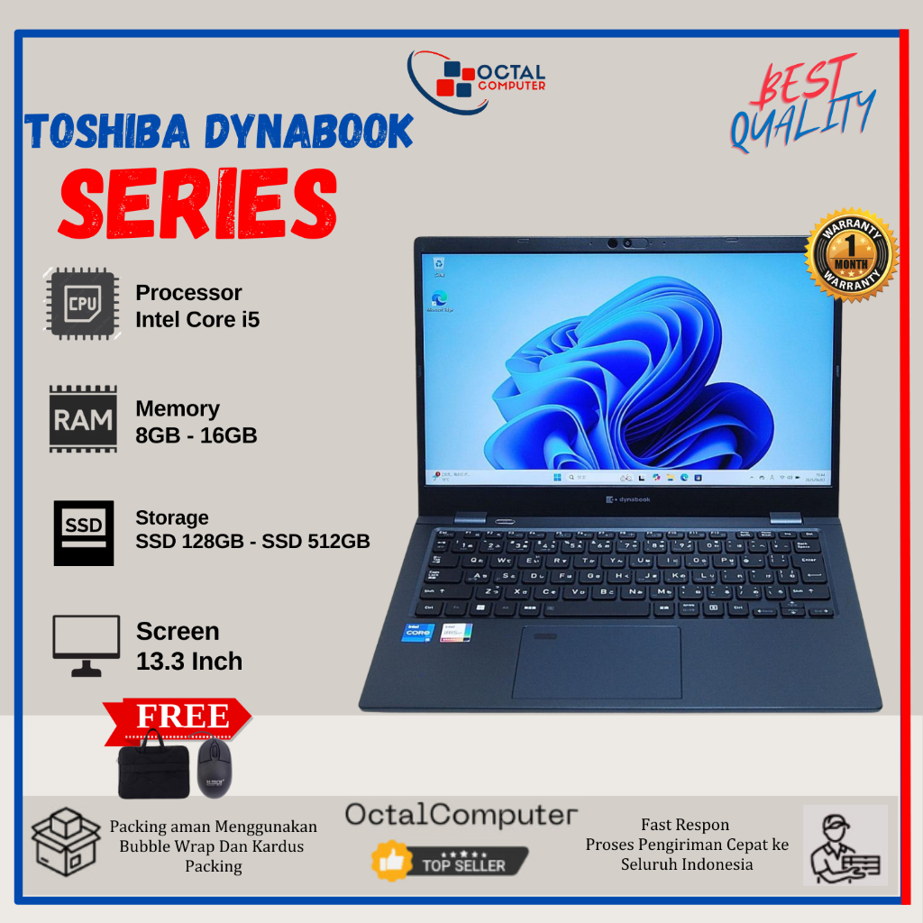 Promo Laptop Toshiba Dynabook G83 | Toshiba S73  R63 Core i3/i5/i7 - Second Murah Bergaransi | Ringa