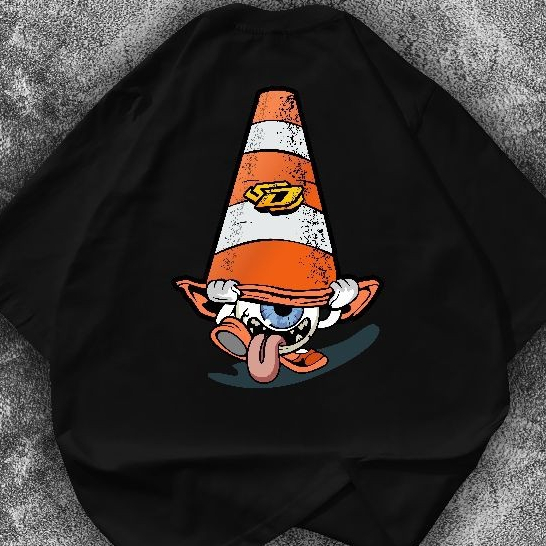 KAOS DISTRO PEMBATAS JALAN KERUCUT DHALCIM APPAREL, KAOS DISTRO PEMBATAS JALAN KERUCUT, KAOS DESAIN 