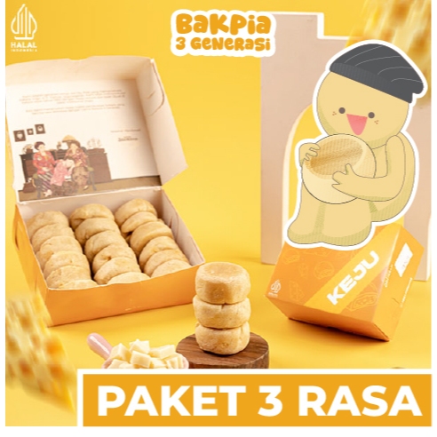[PAKET 3] Bakpia Jogja Premium Bakpia 3 Generasi