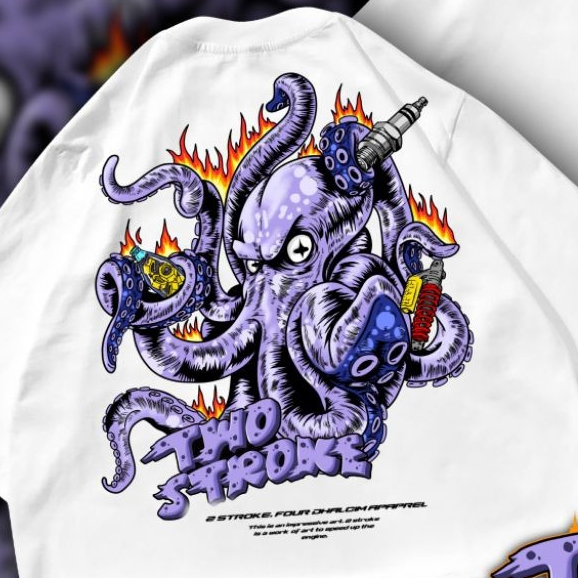 KAOS DISTRO TWO STROKE CUMI-CUMI RACING WHITE FUL DESAIN | KAOS TWO STROKE CUMI CUMI, KAOS TWO STROK