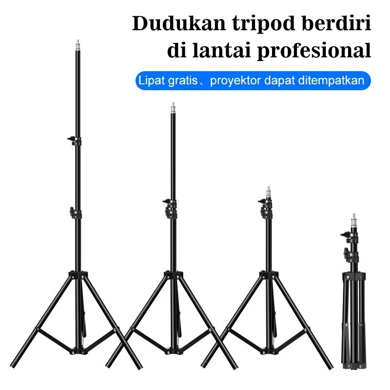 Stand Tripod Proyektor 1.7M Bracket Proyektor Braket Proyektor Projector /  Layar Proyektor Dinding 
