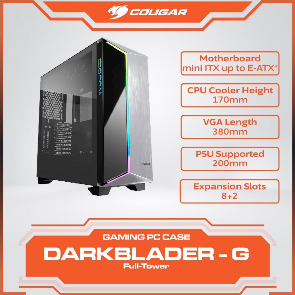 CASING PC COUGAR DARKBLADER-G FULL TOWER - CASING COUGAR GAMING DARKBLADER G ARGB