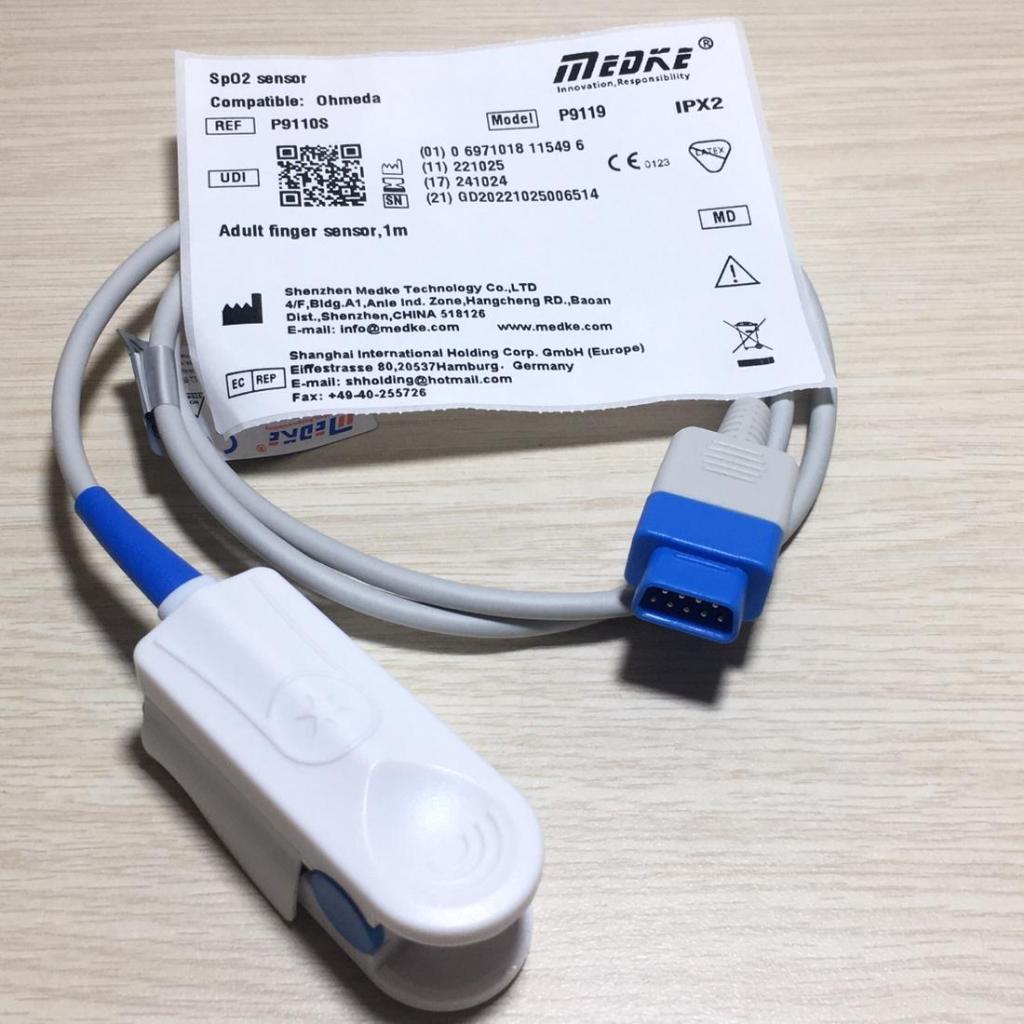 SPO2 GE Trusignal Ohmeda Adult 9 Pin