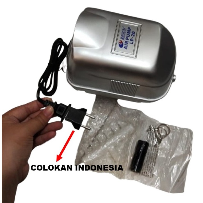 RESUN LP 20 Aerator Pompa Udara Kolam Ikan Aquarium Airator LP20
