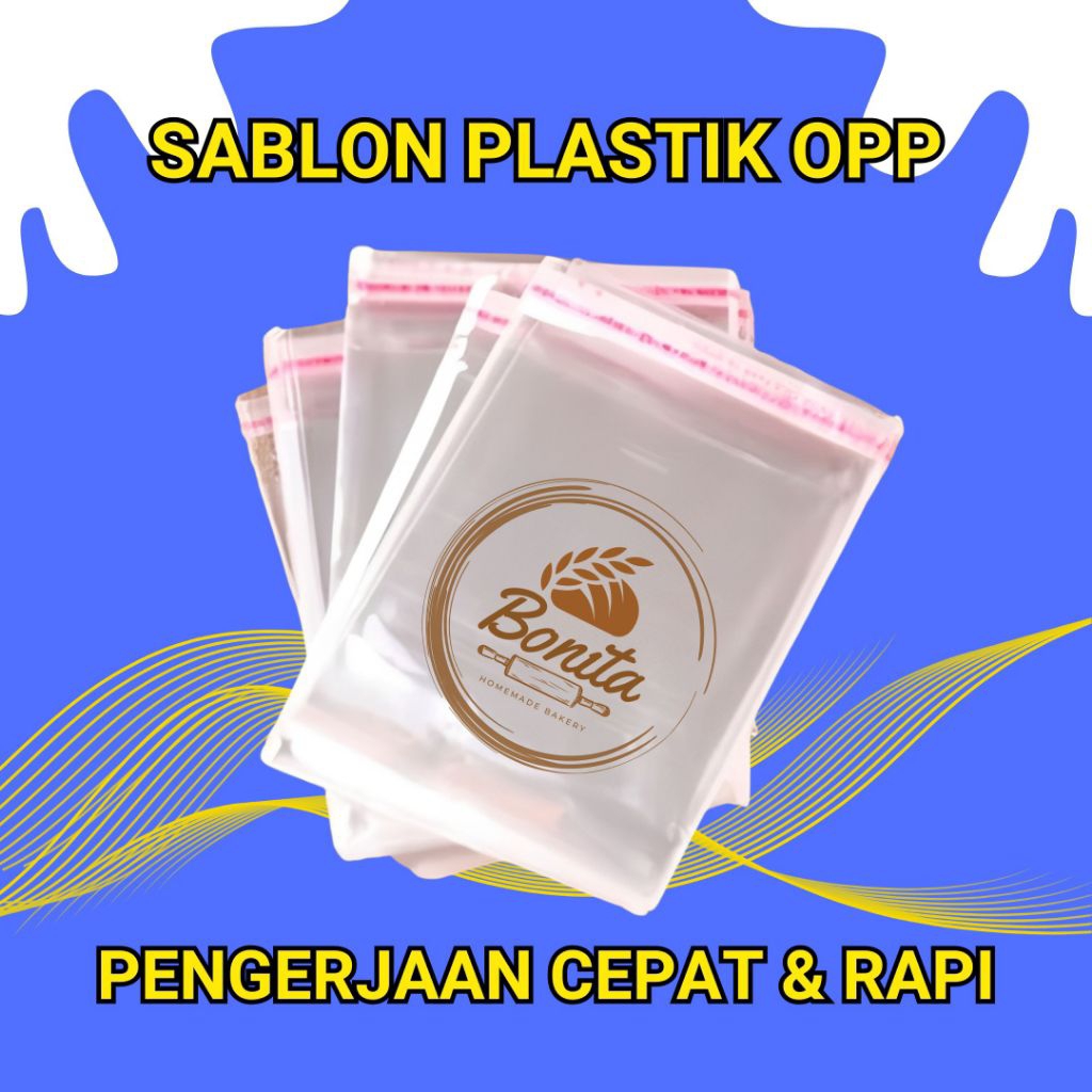 Plastik OPP Custom Sablon / Plastik OPP Roti