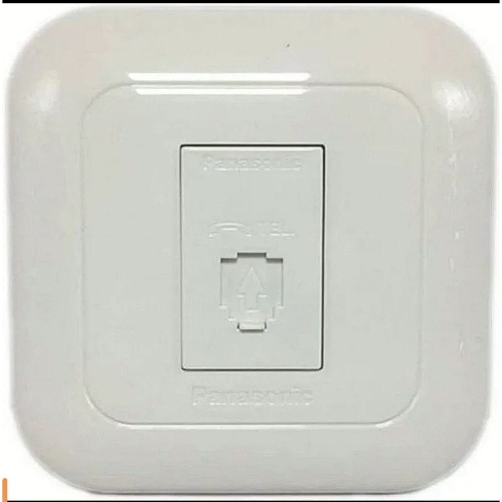 Outlet Telepon Panasonic Saklar Telepon Panasonic RJ11 Stopkontak Telepon Panasonic