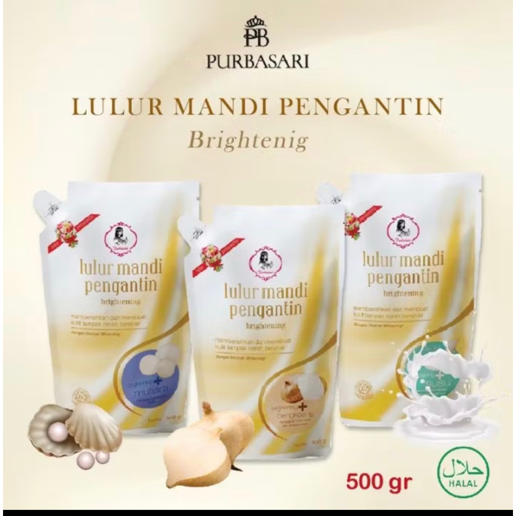 Purbasari Lulur Pengantin 500gr / Lulur Pemutih Whitening Pencerah