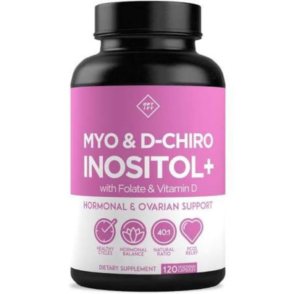 INOSITOL MYO & D-CHIRO 120 Capsules Inositol For Pcos Inositol With Folate & Vitamin D