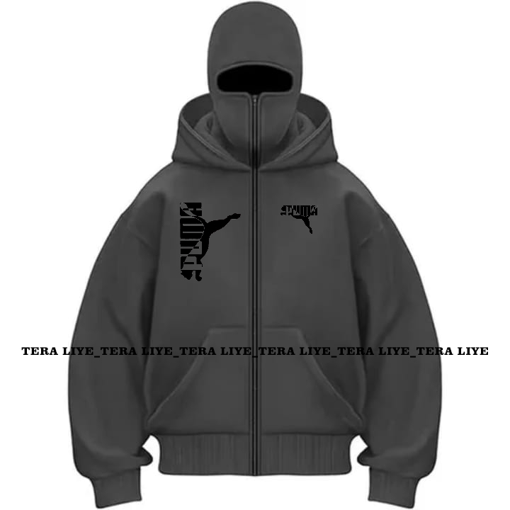 JAKET NINJA BLACLAVA PUMA RESLETING PRIA WANITA DEWASA KEKINIAN